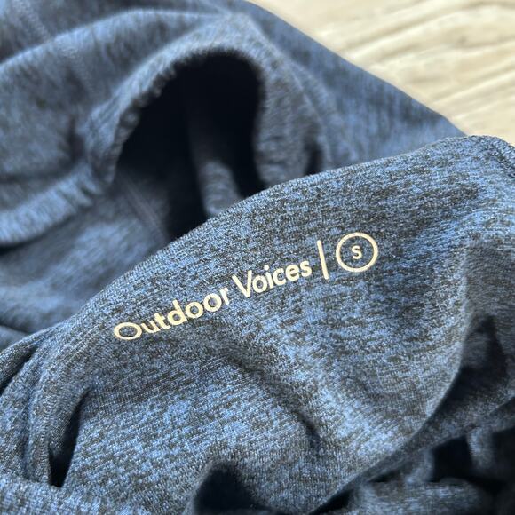 Outdoor Voices Navy Performance Hoodie Long Sleeve Small Stretch Activewear - Picture 6 of 6